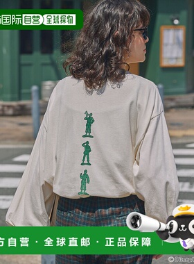 1h可退 日本直邮PIXAR男女同款复古风拼色长袖T恤 LDls840