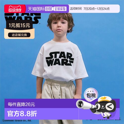 日本直邮sense of wonder品牌官方发货星球大战联名防污速干UV卡T