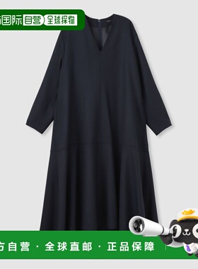 1h可退 日本直邮allureville 女装 A字V领连衣裙 宽松设计 202520