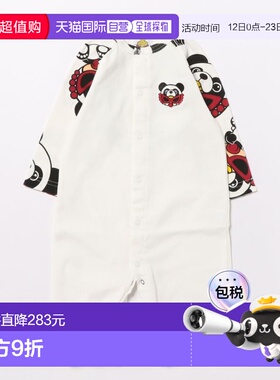 1h可退 日本直邮HYSTERIC MINI 儿童熊猫系列插肩袖2WAY连体衣 15