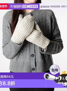 日本直邮UGG 女士厚实罗纹连指手套 101022女士手套时尚配饰