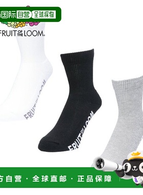 日本直邮Fruit of the Loom Q 无缝底毛圈袜子 [FR6467EW000780]