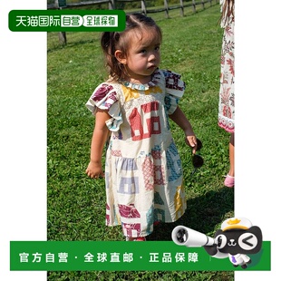 日本直邮Sea 2025SS New 女童拼布连衣裙 5526021820 York 1h可退