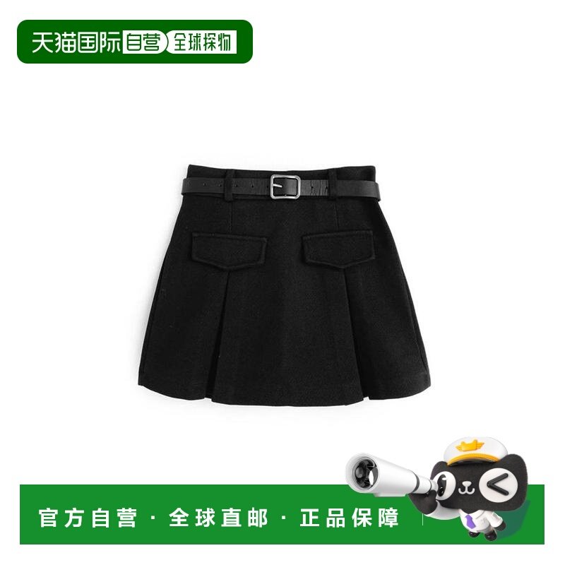 日本直邮日潮 GRL带腰带内衬双口袋百褶迷你裙at2614,女装/女士精品,半身裙,淘宝优惠券,粉丝福利购,淘宝优惠卷