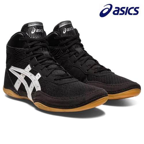 日本直邮亚瑟士Asics黑白黑色拳击鞋MATFLEX7 舒适耐久摔跤鞋