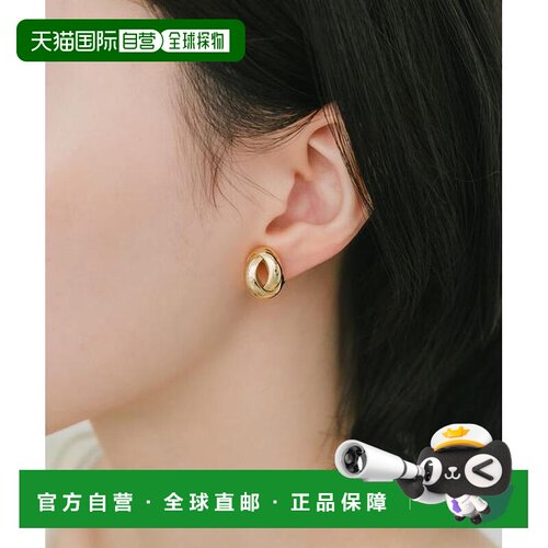 1h可退 日本直邮官方授权 SMELLY 交叉圆环金属耳夹