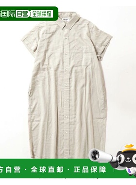 日本直邮GYMPHLEX 女士经典半袖衬衫连衣裙 #GYB0243 LIP