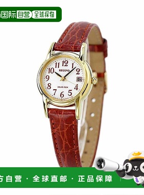 日本直邮Citizen西铁城REGUNO男女同款红色手表圆形指针式时尚