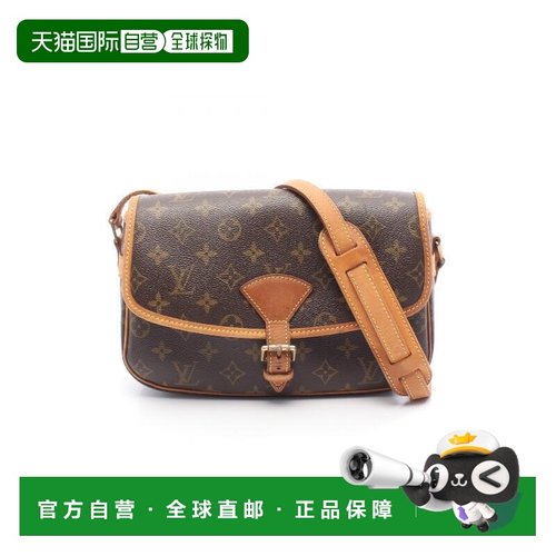 日本直邮中古LV路易威登女包B级9新Sologne法棍包涂层/防水帆布斜