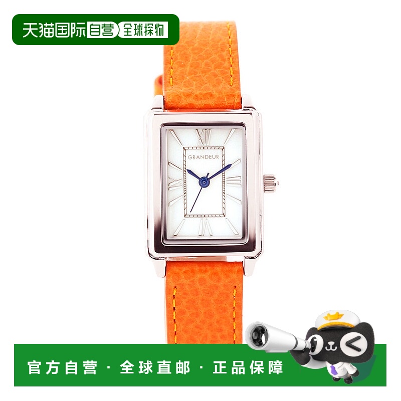 日本直邮GRANDEUR方形表盘时尚大气女士手表ESL073W3
