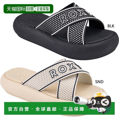 日本直邮Roxy 女士拖鞋 RAD WEEKEND PUNCHING 凉鞋 卡其色 ROXY