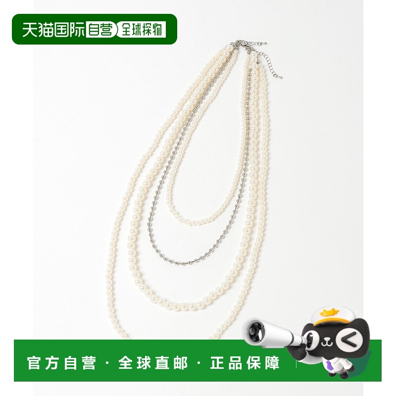 1h可退 日本直邮GLOBAL WORK 女士 2WAY可拆卸合成珍珠项链  6114