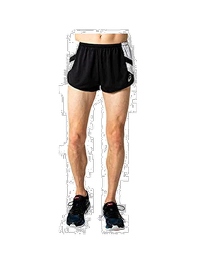 【日本直邮】ASICS男士田径服 跑步短裤 黑色/白色 XL 2091A125