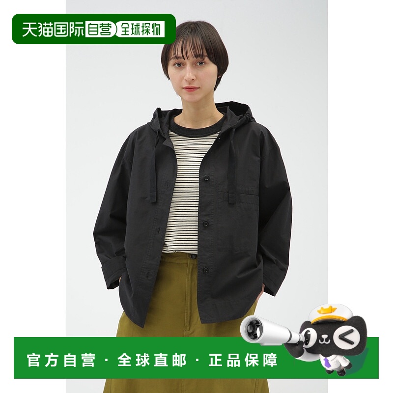 1h可退 日本直邮MHL. 女士运动风格中长款连帽衬衫外套 595515351