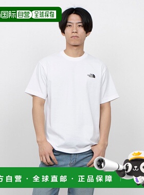 日本直邮 NT 男士短袖后背方形 Traverse  logo T 恤 NT32543 白