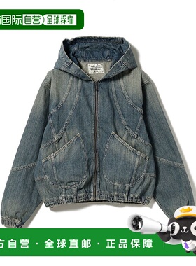 1h可退 日本直邮BEAMS 男士FUTURE ARCHIVE牛仔布连帽夹克 111815
