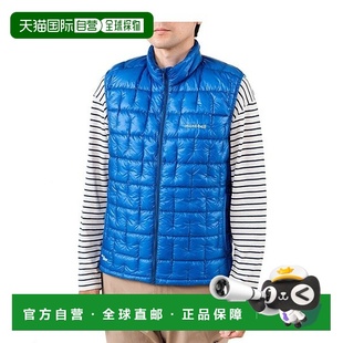 日潮跑腿Montbell蒙贝欧男背心马甲黑色羽绒保暖字母徽标1101530