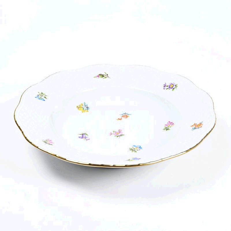日本直邮HEREND 盘子 Mille Fleur 汤盘 505000 MF 手绘中盘 西餐