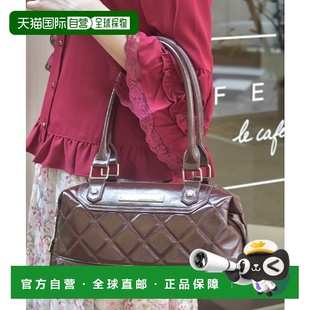 仿皮绗缝设计波士顿包 1h可退 女装 femme 手提肩背 日本直邮axes