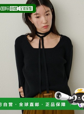 日本直邮Omekashi 女装 针织方形领短款上衣 有型绞花设计 OMS105