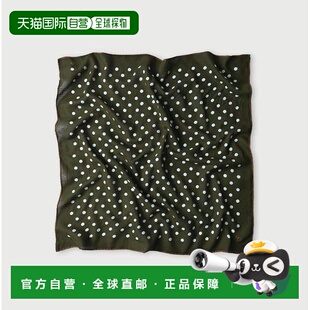 1h可退 Supima斜纹排列波点大号方巾头巾 日本直邮45R