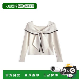 蝴蝶结图案配色针织上衣 秋冬韩系穿搭 lt128 GRL 日本直邮日潮