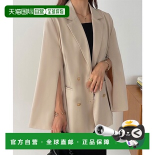 日本直邮JUNOAH 袖缝金扣修身夹克 [JU5602EW04982]