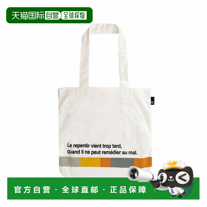 日本直邮ROOTOTE 带logo和信息的可回收棉托特包 [1086 RO3330AW0