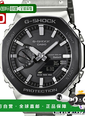 日本直邮GM-B2100BT-1AJF 卡西欧 G-SHOCK 全金属黑色表圈男士手