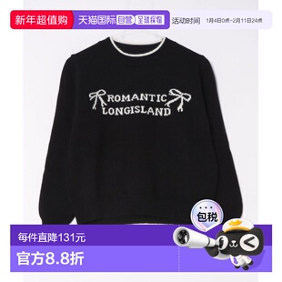 1h可退 日本直邮tocco closet 女装 宽松配色英文logo针织上衣 半