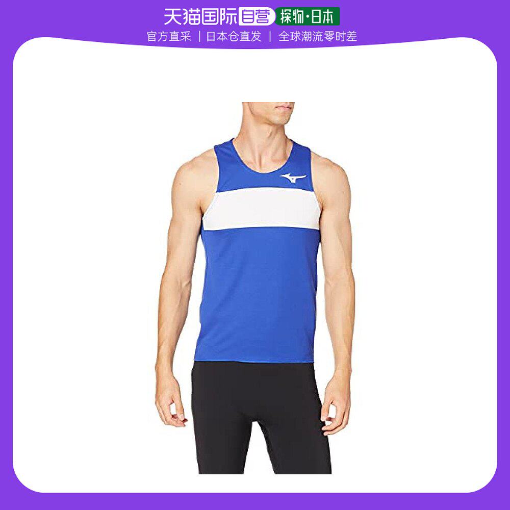 【日本直邮】mizuno美津浓陆上田径运动衫xl男式蓝色 u2ma0050