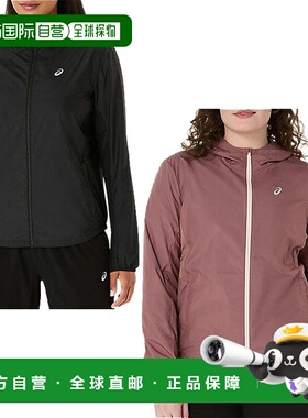 日本直邮ASICS 女士跑步干爽梭织夹克 慢跑马拉松跑步服上衣 ASIC