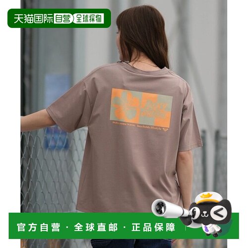 日本直邮ROXY/MAKE SOME WAVES RST261643M半袖T恤 女士 紫色运动