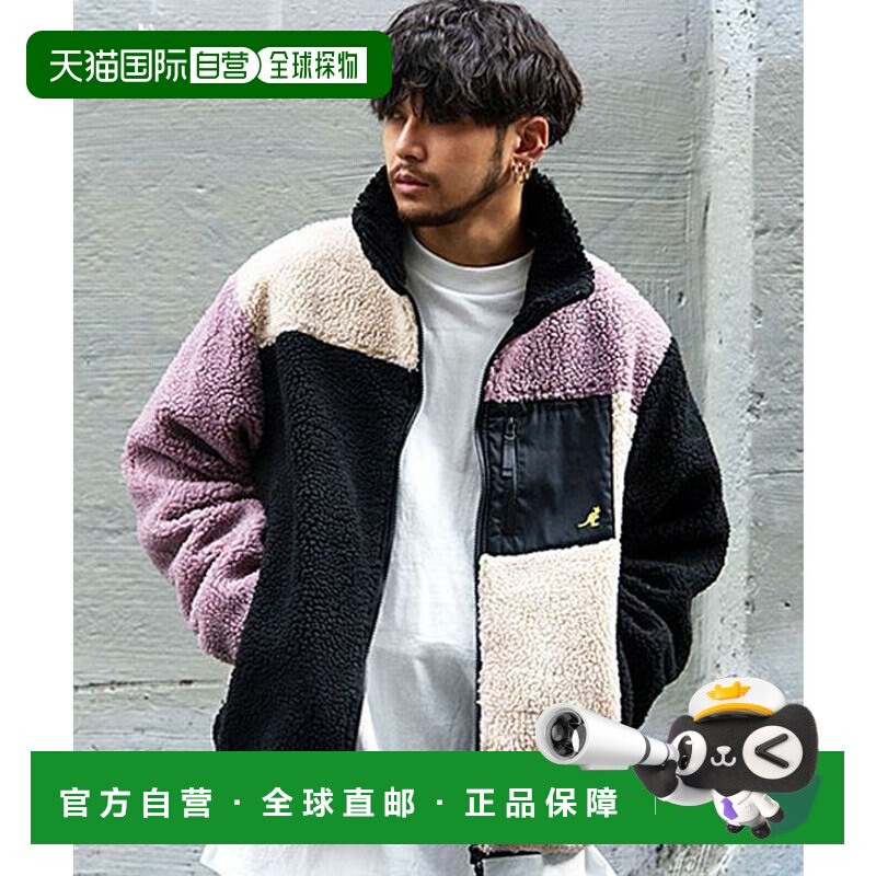 日本直邮CRAZY-3 卫衣 灰色 刺绣领口拉链长袖保暖外套夹克抓绒