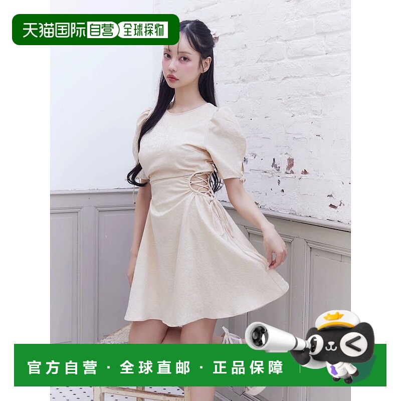 1h可退 日本直邮EATME 女装修身侧系带设计感连衣裙 3425303065