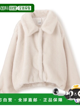 1h可退 日本直邮petit main LIEN 女装 仿毛皮风格外套 宽松保暖