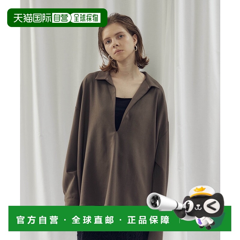 1h可退 日本直邮CIEL'AIR 女装 宽松版型OVERSHIRT 半高领设计 55
