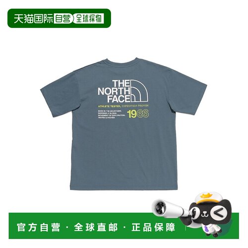 日本直邮S/S 短袖 ES66 LOGO 北面户外宽版速干T恤