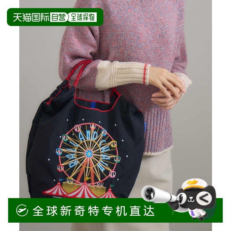 1h可退 日本直邮Ball&Chain 女士动物刺绣折叠托特包 轻便防水购