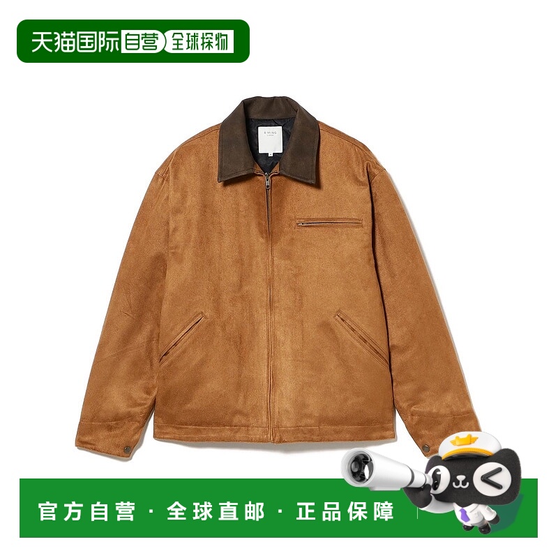 1h可退 日本直邮B:MING by BEAMS 男装 仿麂皮夹克 宽松半拉链设