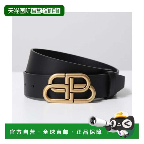 日本直邮BB 皮带 35 570370 皮革 金色巴黎世家 1CH04