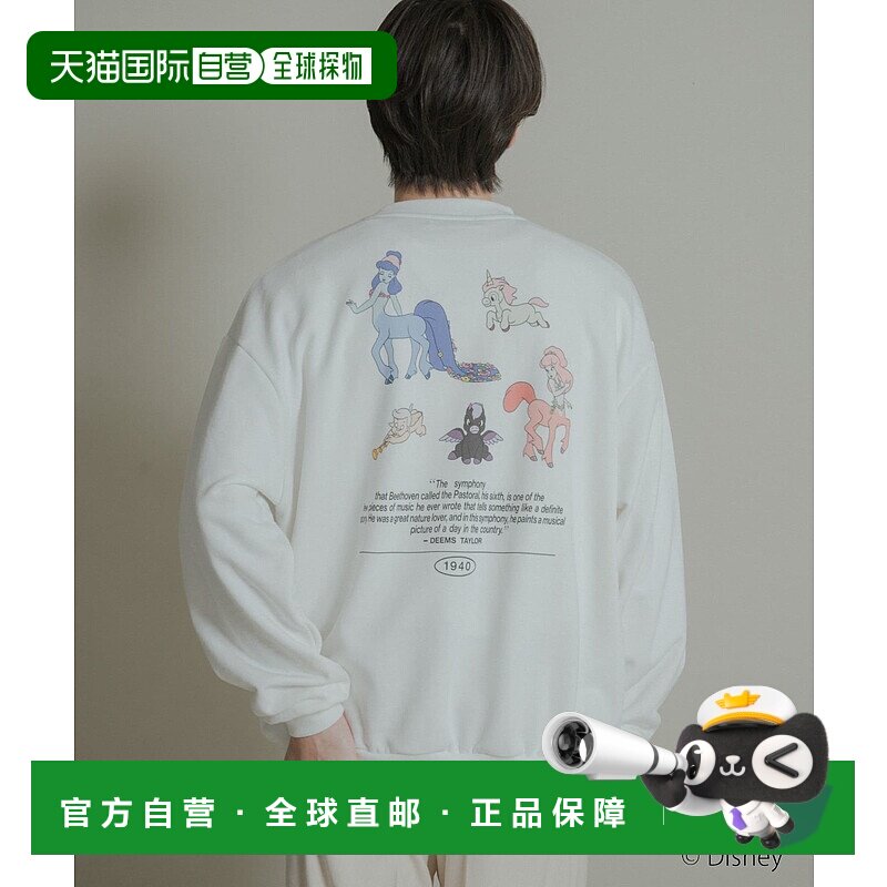 1h可退 日本直邮SENSE OF PLACE男装 宽松版型 半拉链 迪士尼联名