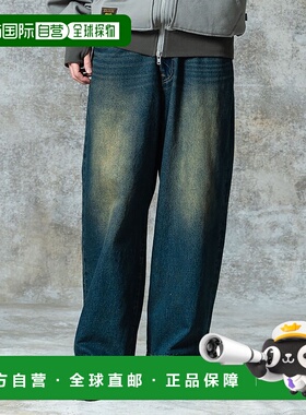 1h可退 日本直邮glamb 男女同款高腰宽松牛仔裤 GB0325/P14
