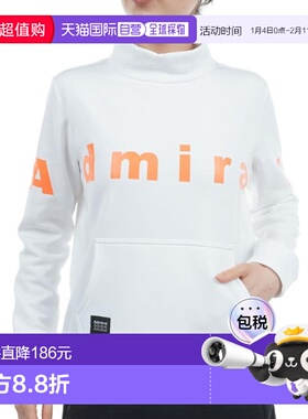 日本直邮Admiral GOLF 女士加绒长袖logo高领毛衣高尔夫服装 ADLA