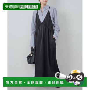 1h可退 日本直邮GALLARDAGALANTE 女装 深V领 缎面吊带连衣裙 可