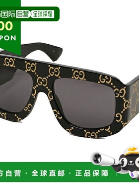 日本直邮 古驰 太阳镜 国际版型 黑灰色 男士 GUCCI GG0983S 004