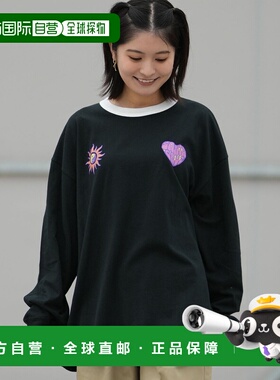 1h可退 日本直邮SANTA CRUZ女装长袖T恤 Strange Heart印花宽松款