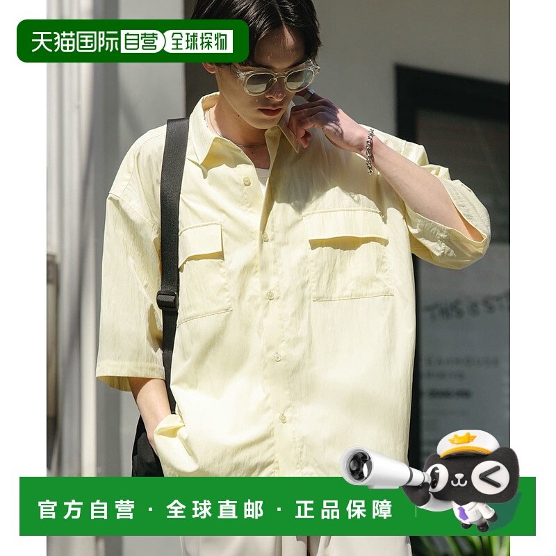 1h可退 日本直邮SENSE OF PLACE 男士轻盈休闲短袖衬衫 AAA513A10
