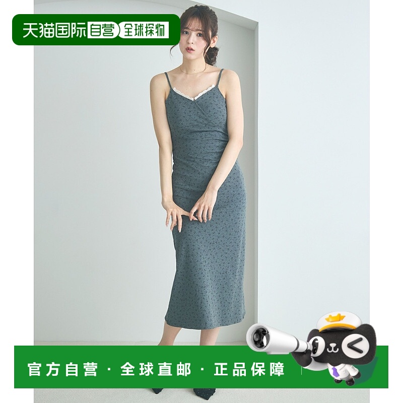 1h可退 日本直邮olu. 女士花卉印花蕾丝连衣裙 OL25LCA02吊带