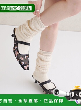 1h可退 日本直邮mystic 女士花卉刺绣透感穆勒鞋 半透明设计 MYZ1